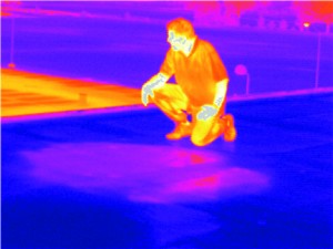 Nondestructive testing of building envelope systems using infrar
