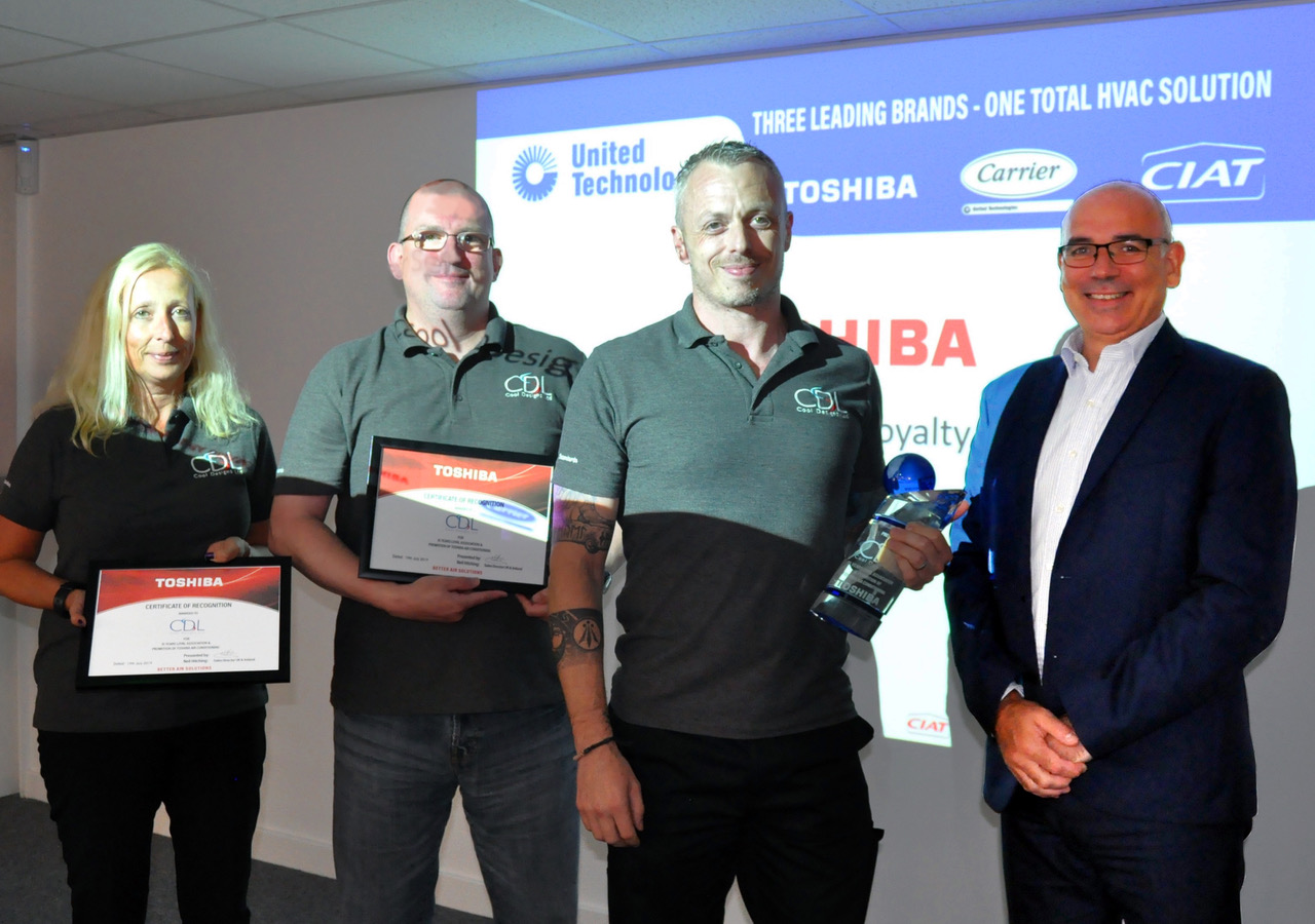 Toshiba Carrier UK Honours Cool Designs for Distribution Milestone