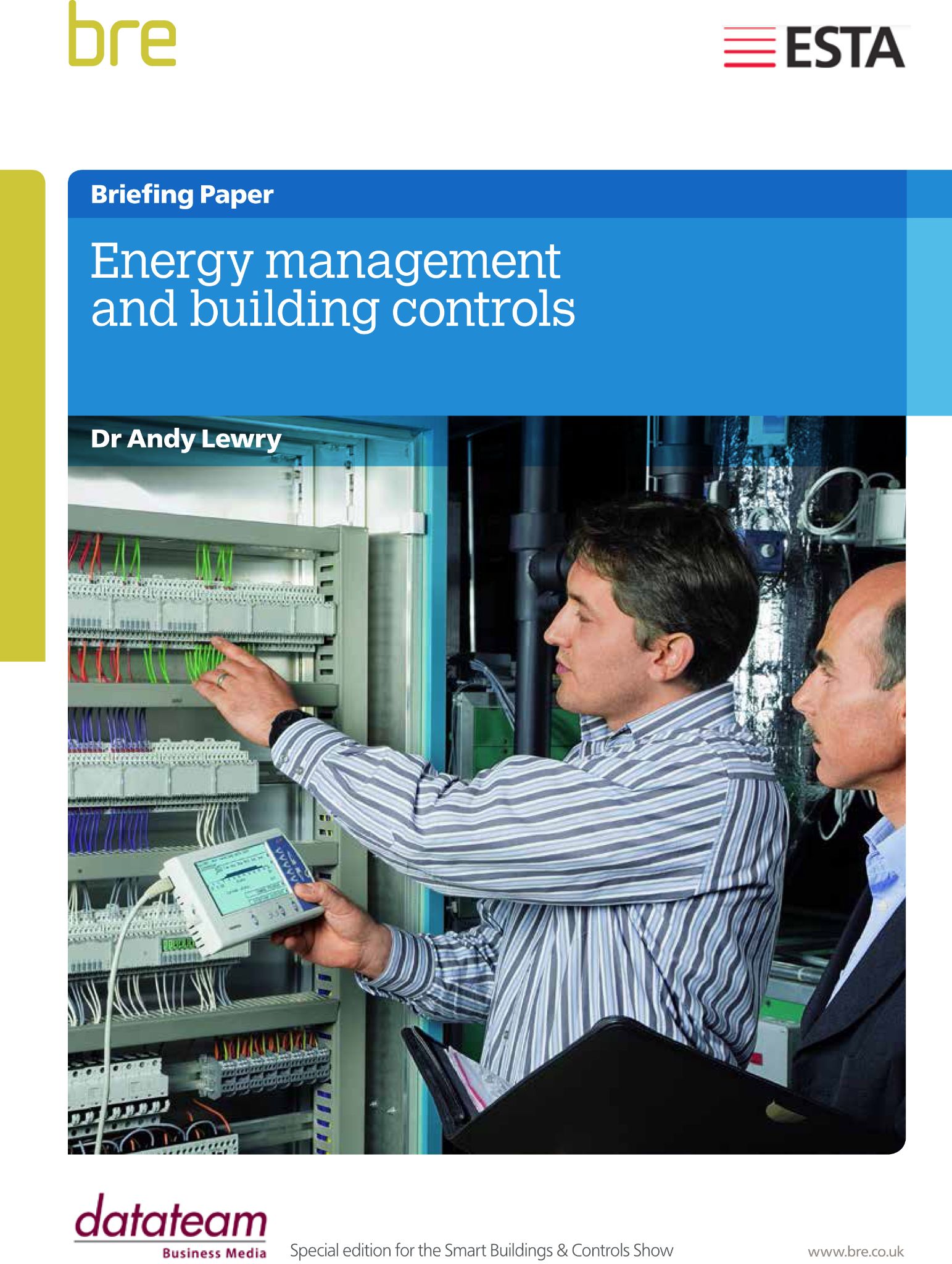 New straightforward guide to Energy Management and Building Controls published by BRE and ESTA