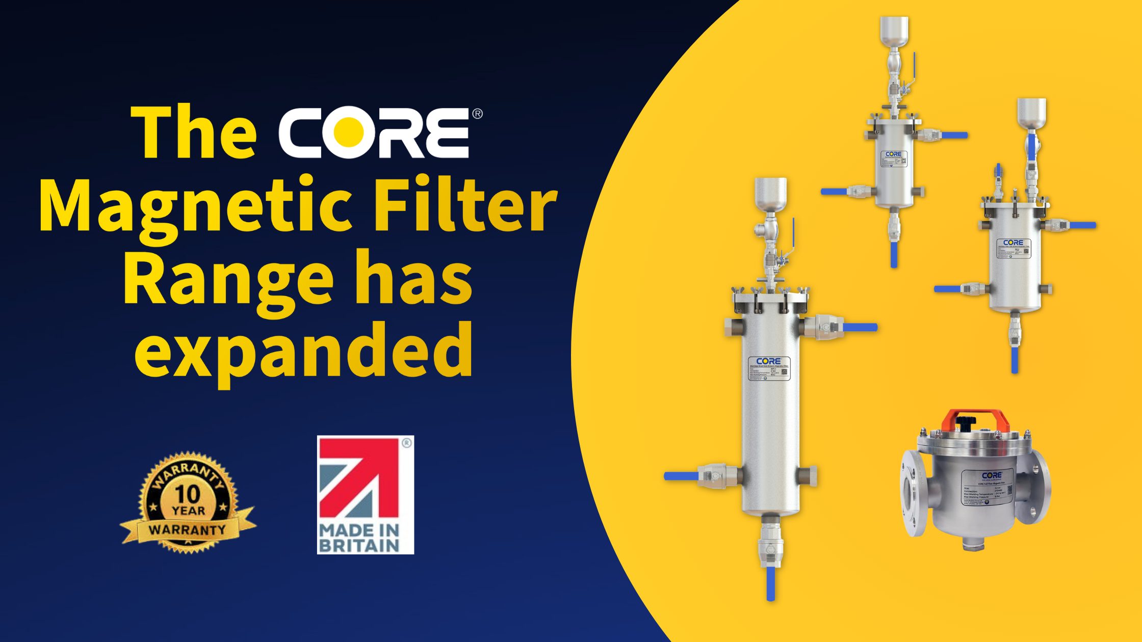 31 The CORE Magnetic Filter Range has expanded