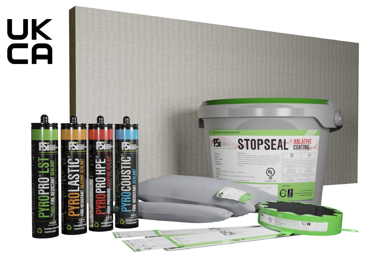FSi leads the way by adding new UKCA quality mark to fire stopping products