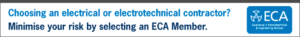 680x84 ECA3508 Specifier Support Web Banner anim ECA is the UK’s largest trade association representing electrotechnical and engineering services organisations