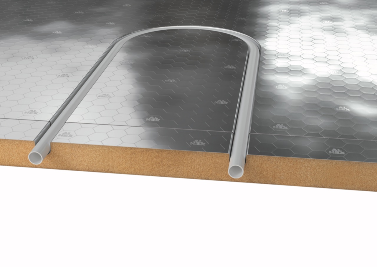 Omnie adds AL HEX heat diffuser technology to UFH systems