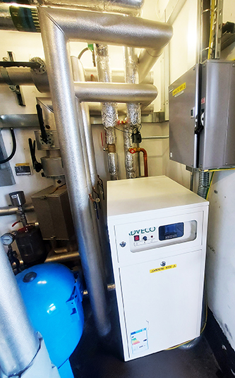 ARDENT floor standing electric boiler school installation 72pdi Decarbonising water heating across education estates: idealism vs. infrastructure