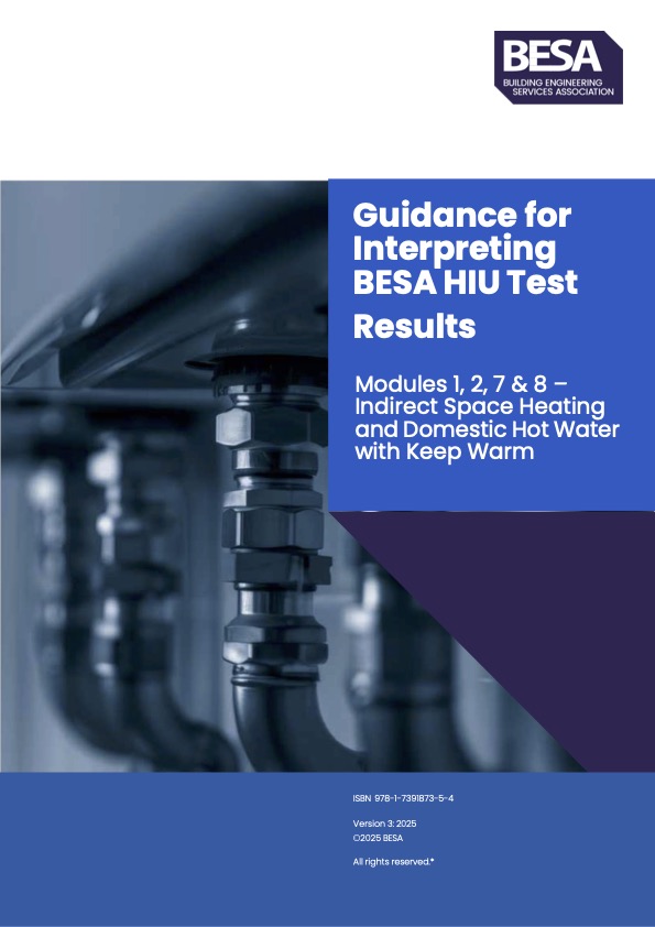 BESA HIU Test Regime Guidance PROOF v4 BESA meets industry demand for HIU test clarity