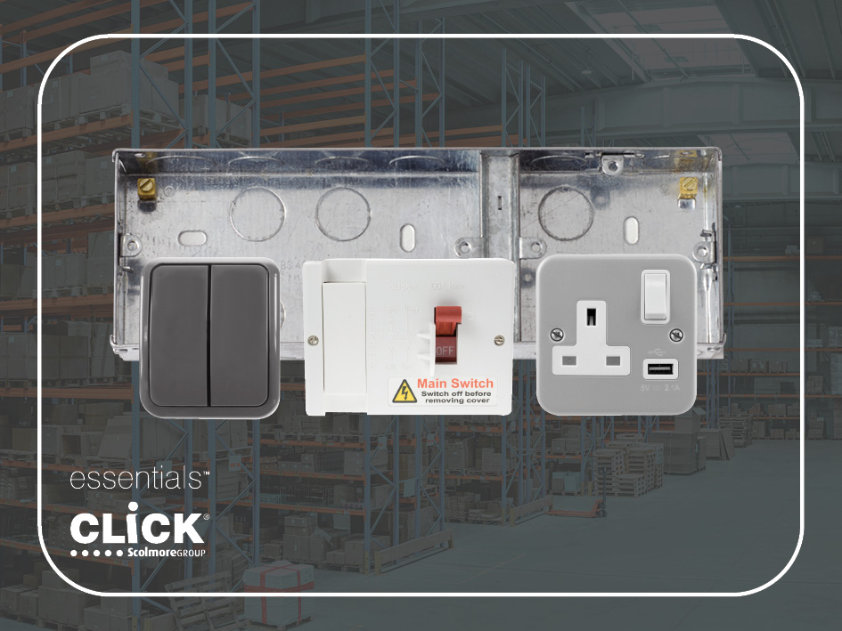 Click Essentials PR 1 Essentials Wiring Accessories from Click Scolmore