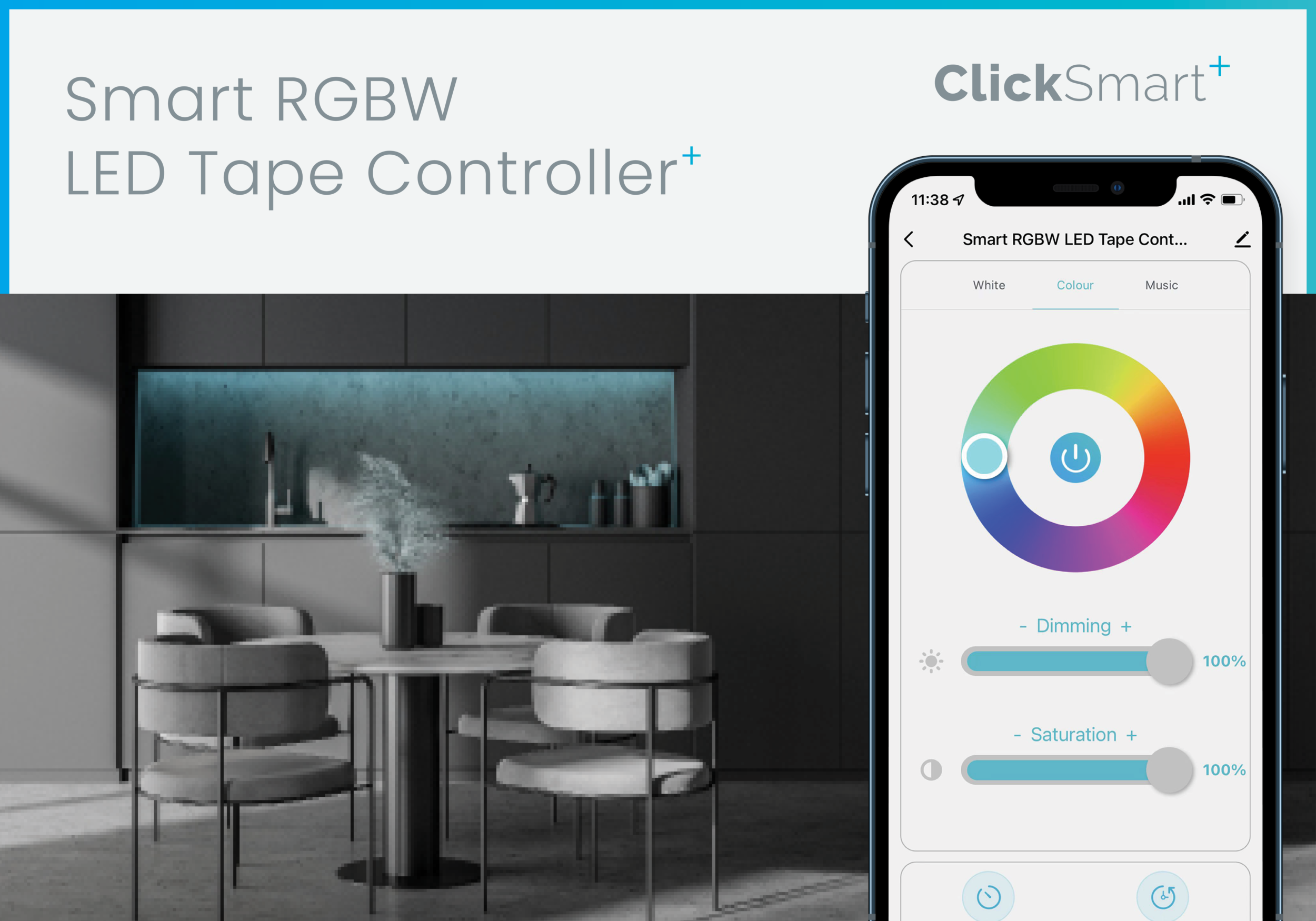 Smart LED tape controller added to Click Smart+ range