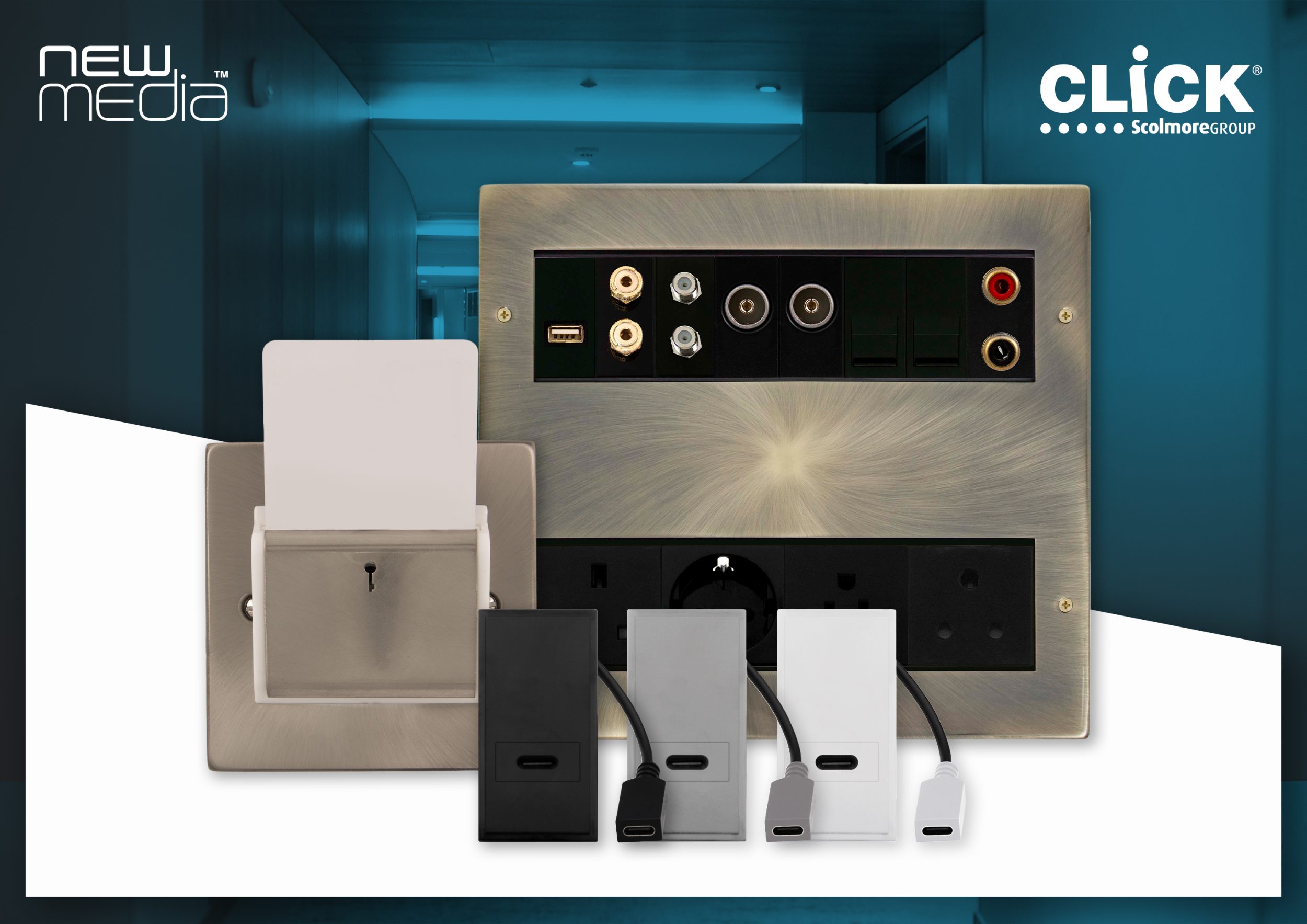 Combined New Media Launch PR Image Click Scolmore unveils three new additions to its New Media range