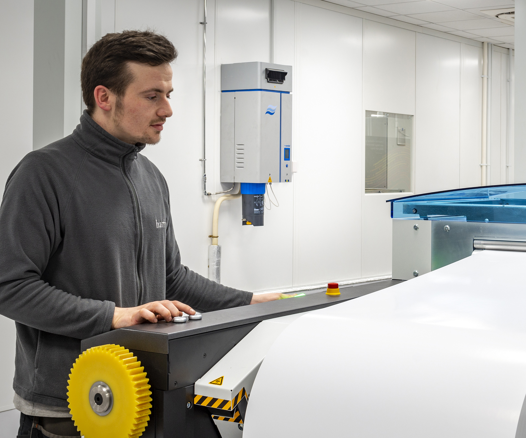 Condair helps Harrier’s print run smoothly