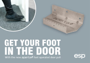 ESP Aperta foot pull October 2020 ESP launches new Foot Operated Door Pull