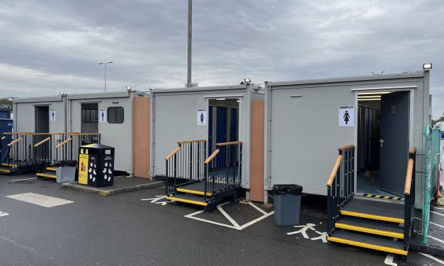 Sanicubic 2VX keeps motorway services running during refurbishment