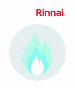 Gas with logo 002 Rinnai’s new high-efficiency, space saving external continuous flowhot water heaters now available