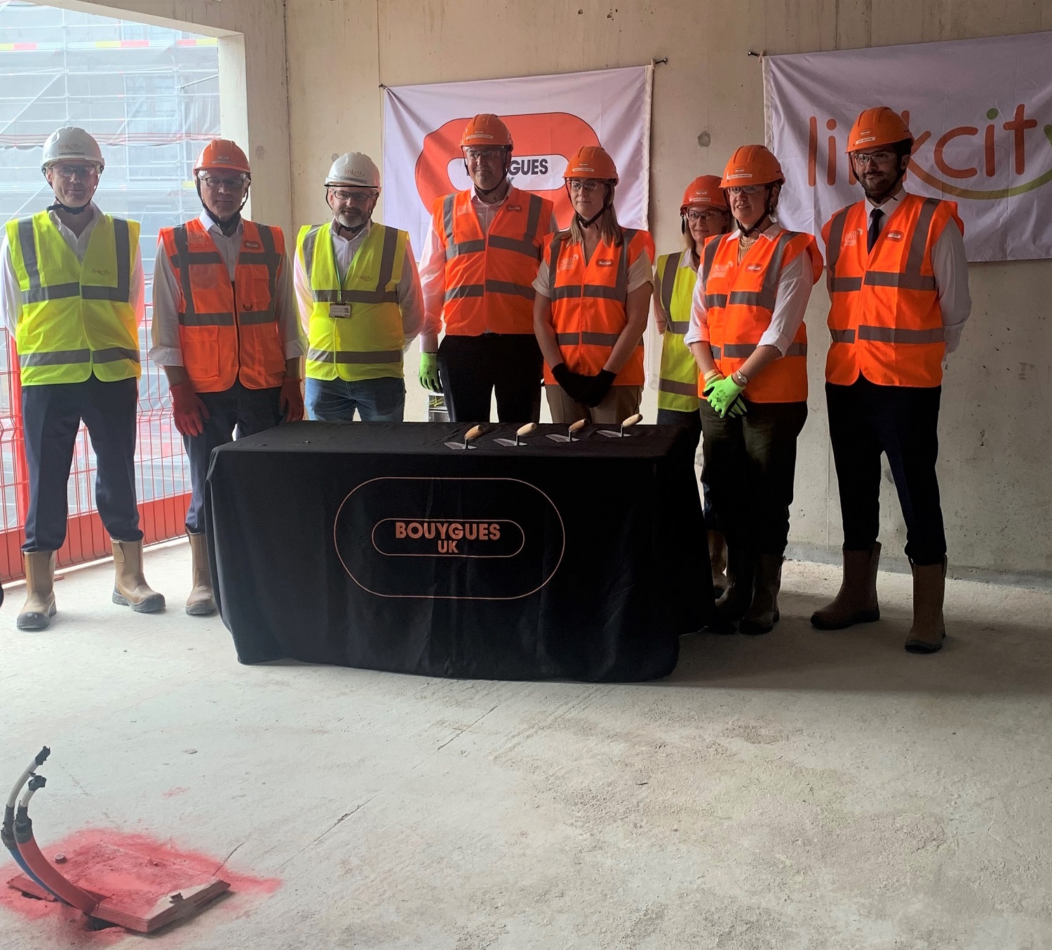 Building services firm celebrates topping out of latest phase of London’s multi-million-pound Hallsville Quarter development
