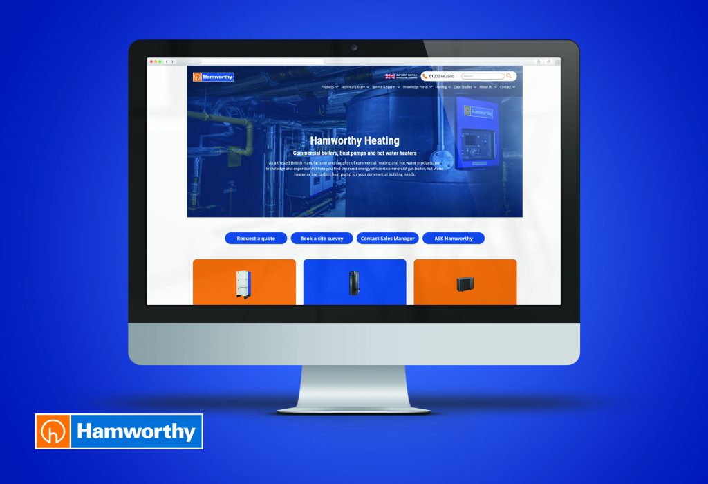 Hamworthy Heating wesbite Hamworthy Heating launches new website for improved user experience