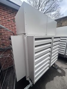Kooltech Mitsubishi Electric CAHV plus acoustic cover Grade II Listed London School Achieves Carbon Reduction Through Heat Pump Installation