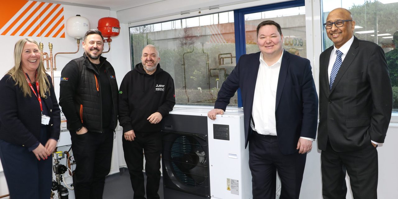 MPs visit Mitsubishi Electric’s Manchester offices to discuss heat pumps and decarbonisation
