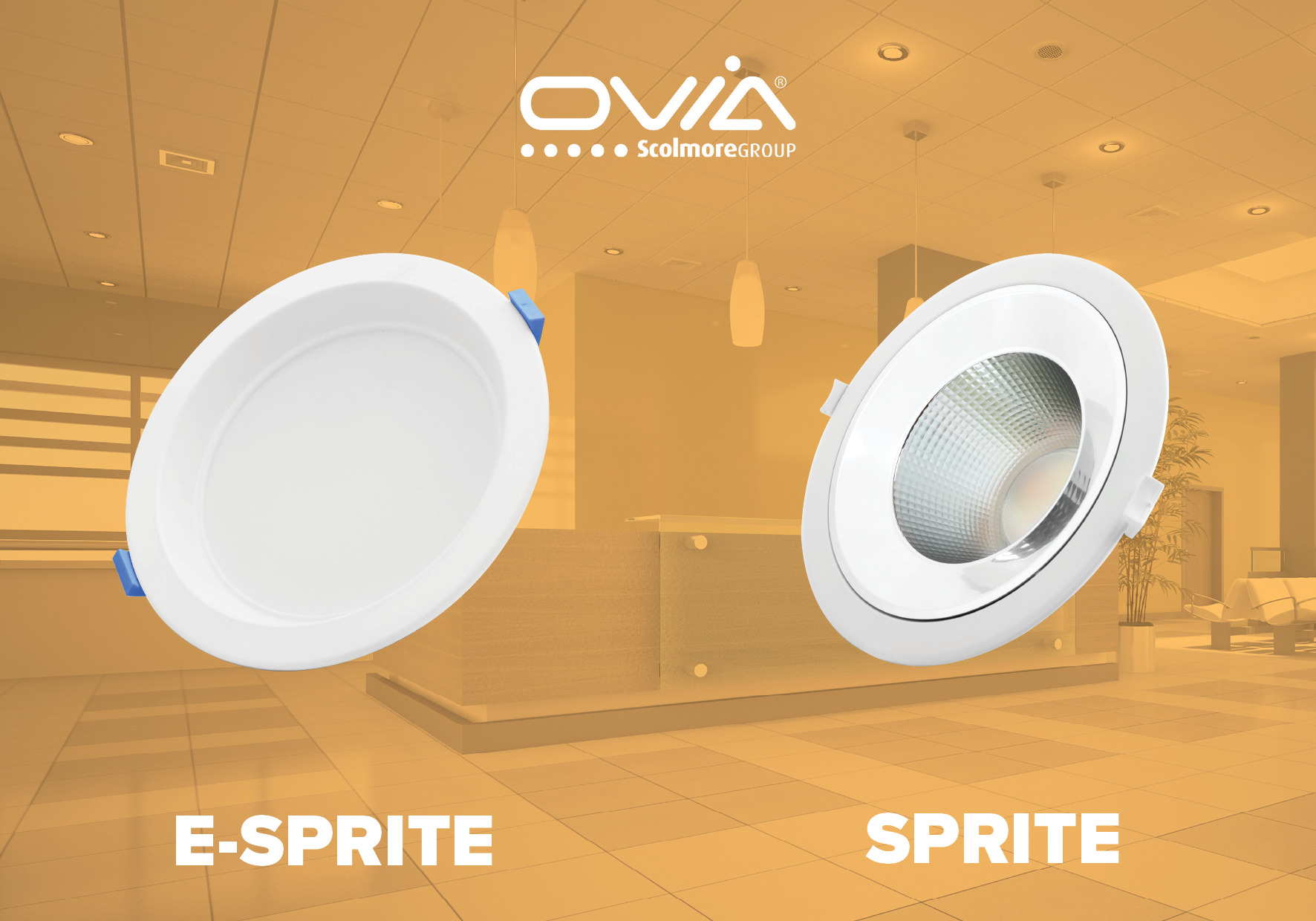 Recessed LED Downlights with CTA Switch from Ovia