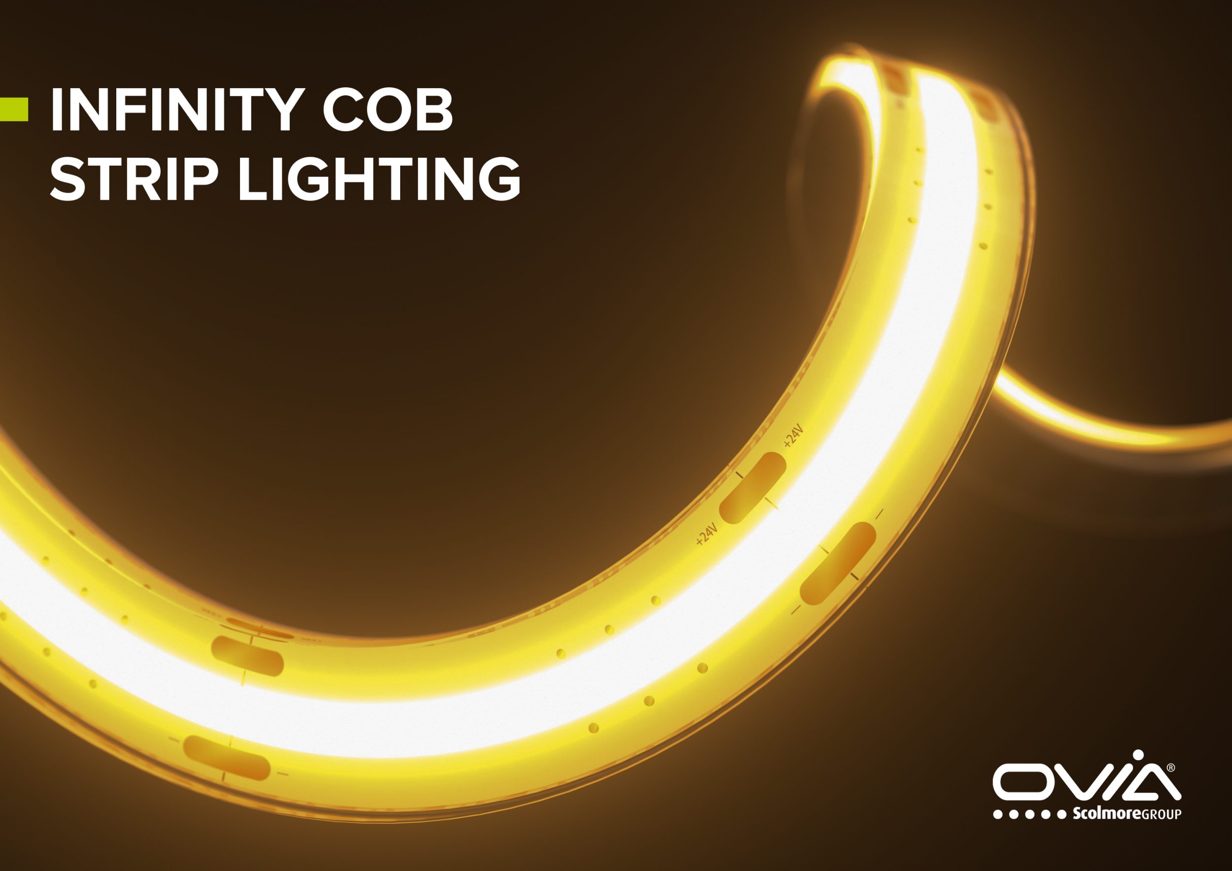 Ovia Infinity PR Image Ovia’s Infinity COB LED strip for seamless lighting