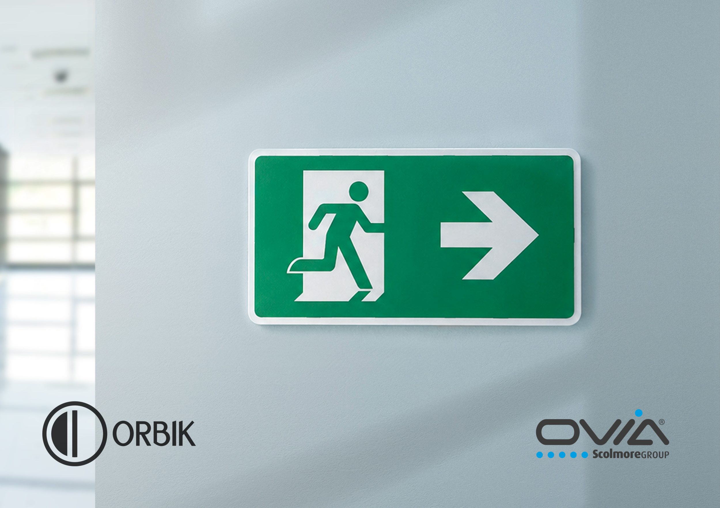 Ovia Orbik Calvip Ovia’s upgraded Emergency IP65 Exit Box within ORBIK’s enhanced product portfolio