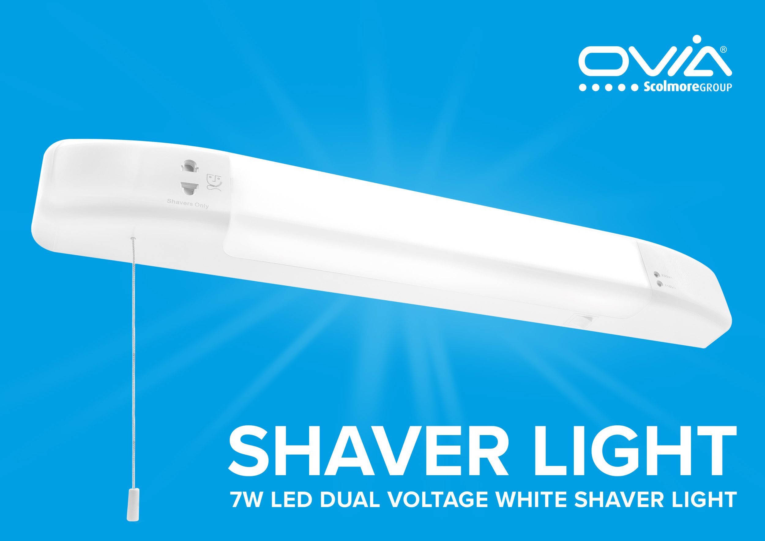 Novus – new dual voltage LED shaver light from Ovia