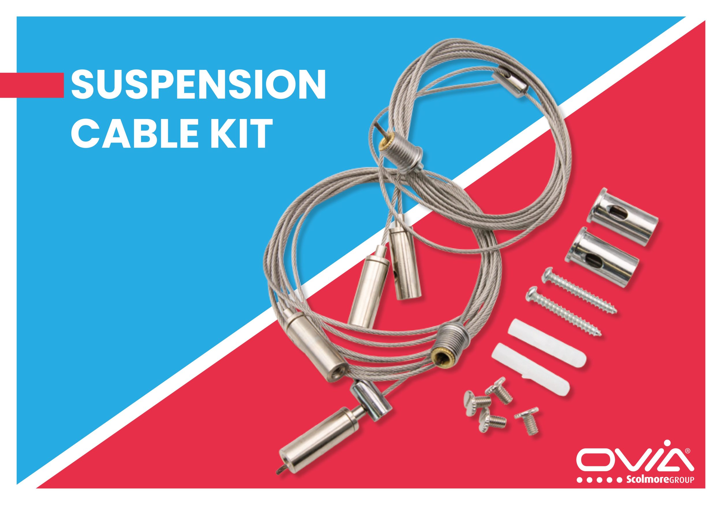 Ovia adds new suspension cable kits to lighting accessories range