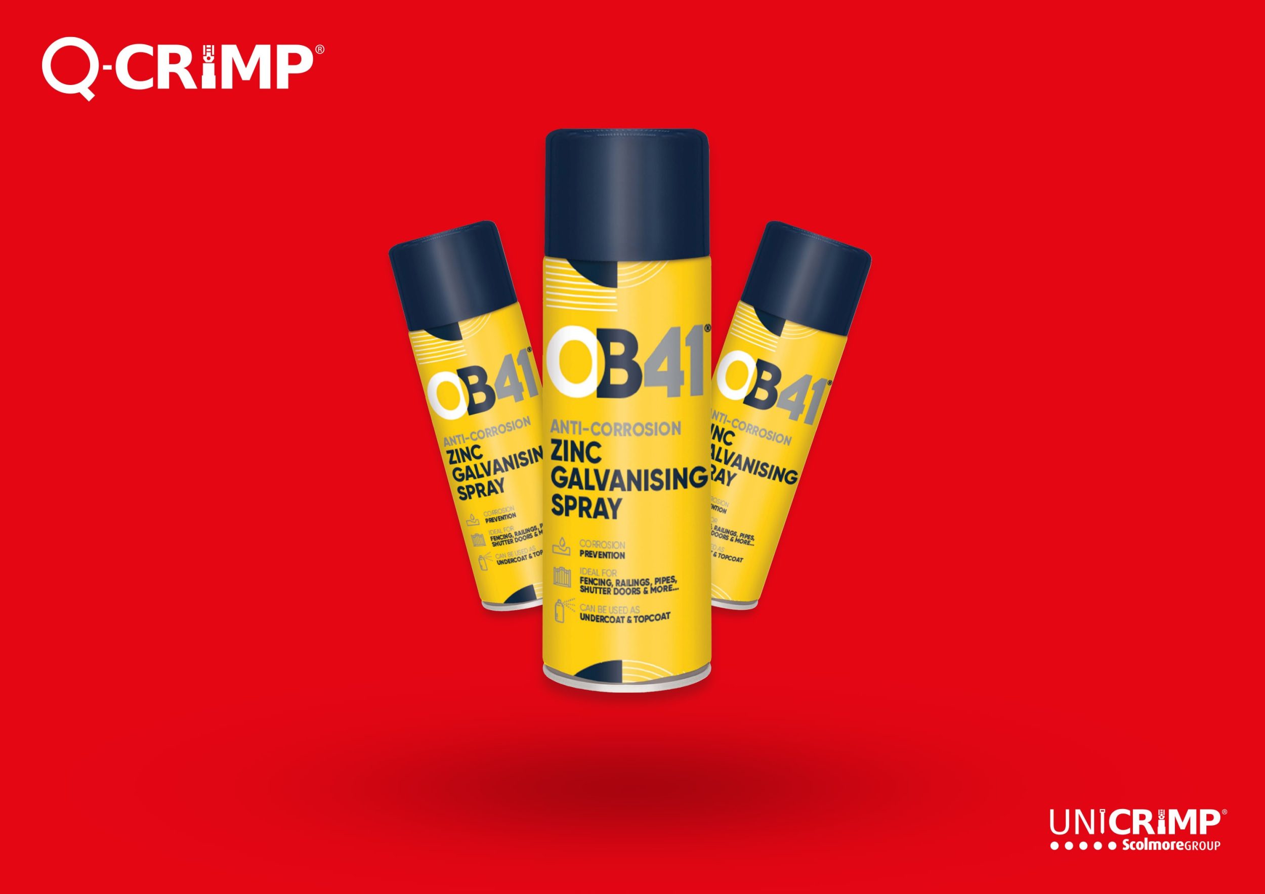 PR OB41 Zinc Galvanising Spray Unicrimp adds OB41 Anti-Corrosion Zinc Galvanising Spray