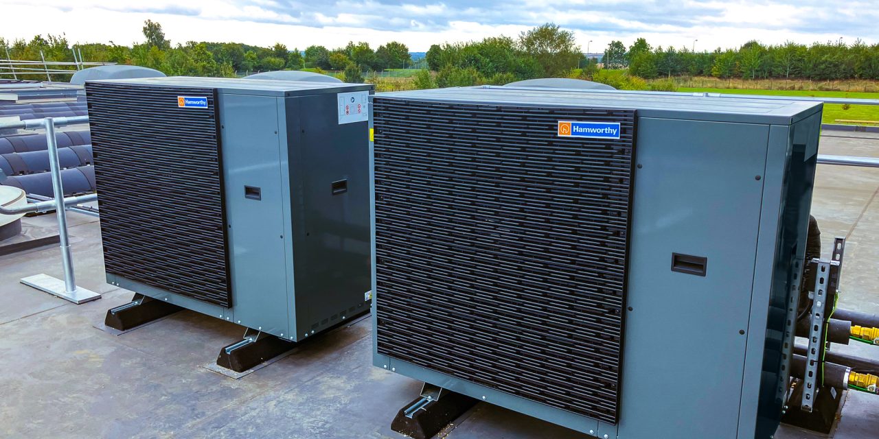 Hamworthy Heating provides Cambridge primary school with new Tyneham heat pump cascade installation