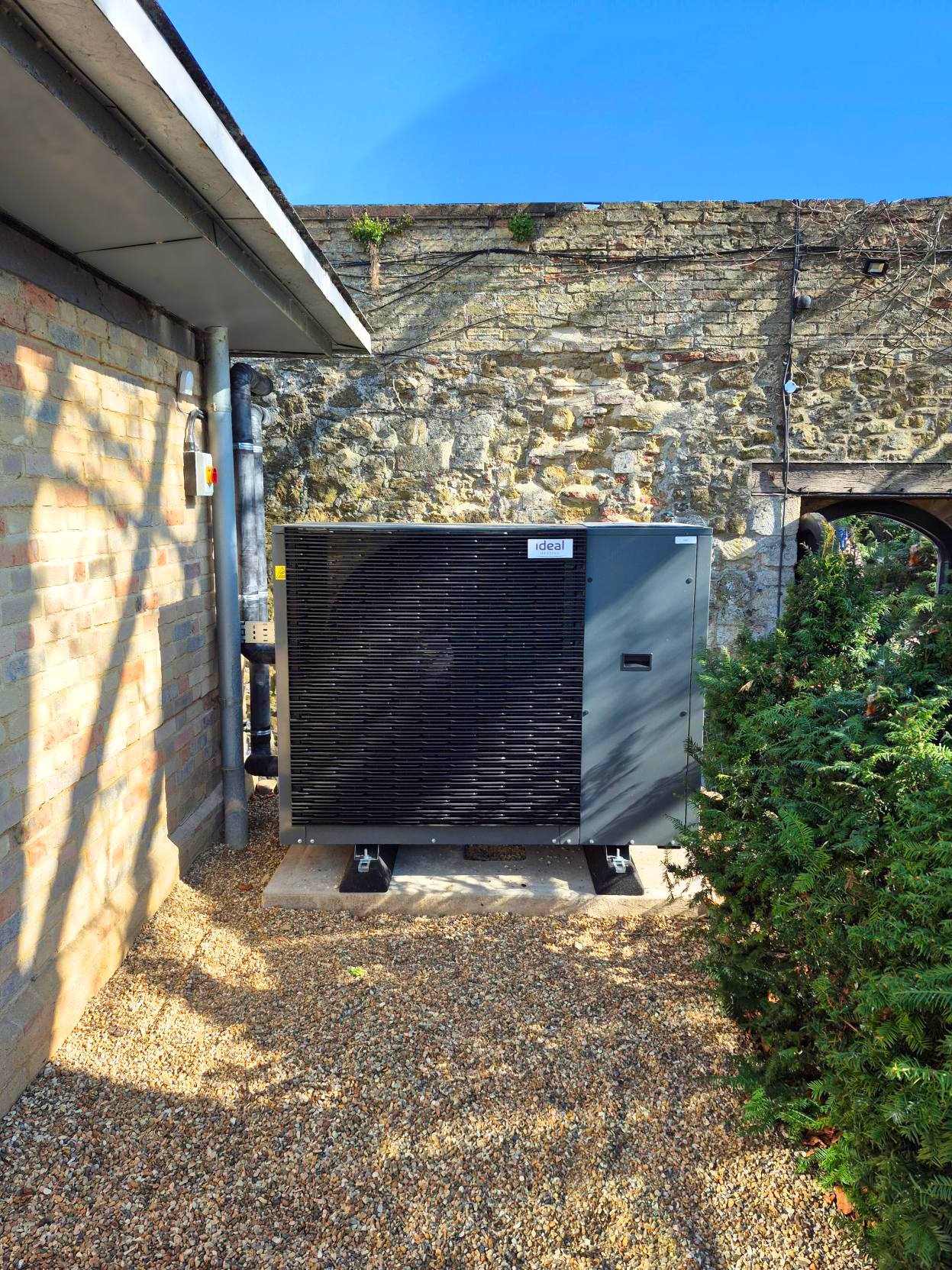 The Almonry tea room Ideal Commercial Heating heat pump helps decarbonise Grade I listed building at Ely Cathedral