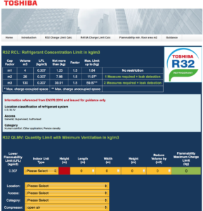 Toshibas online EN378 tool New online tool helps air conditioning designers check safety compliance of R-32 Systems