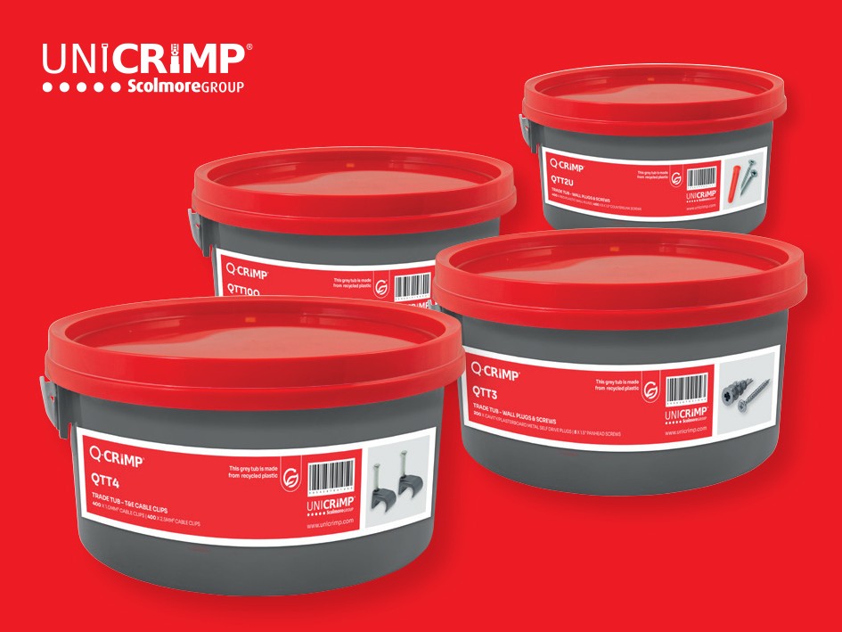 Unicrimp Trade Tub PR Image Practical solutions with Unicrimp’s comprehensive and resealable Trade Tubs
