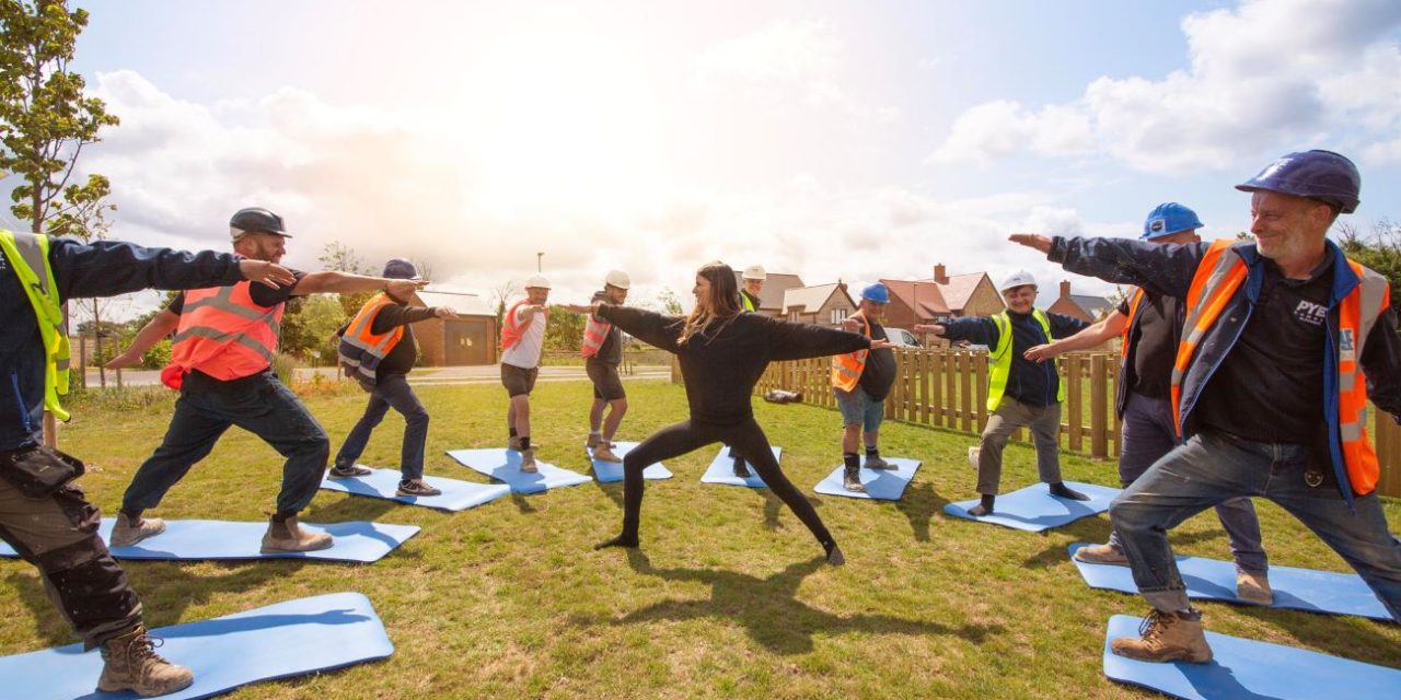 Housebuilder arranges on-site yoga for mental health 