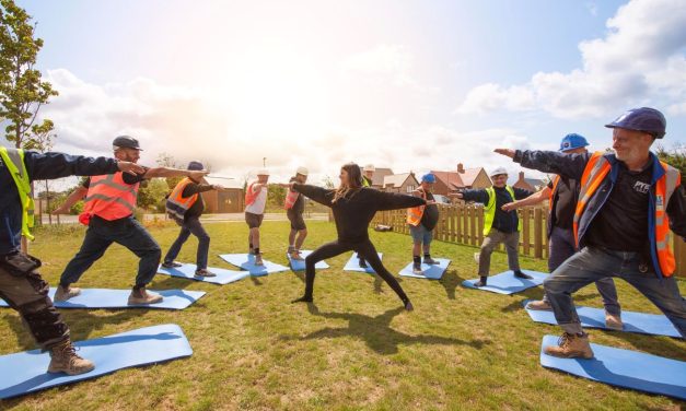 Housebuilder arranges on-site yoga for mental health 